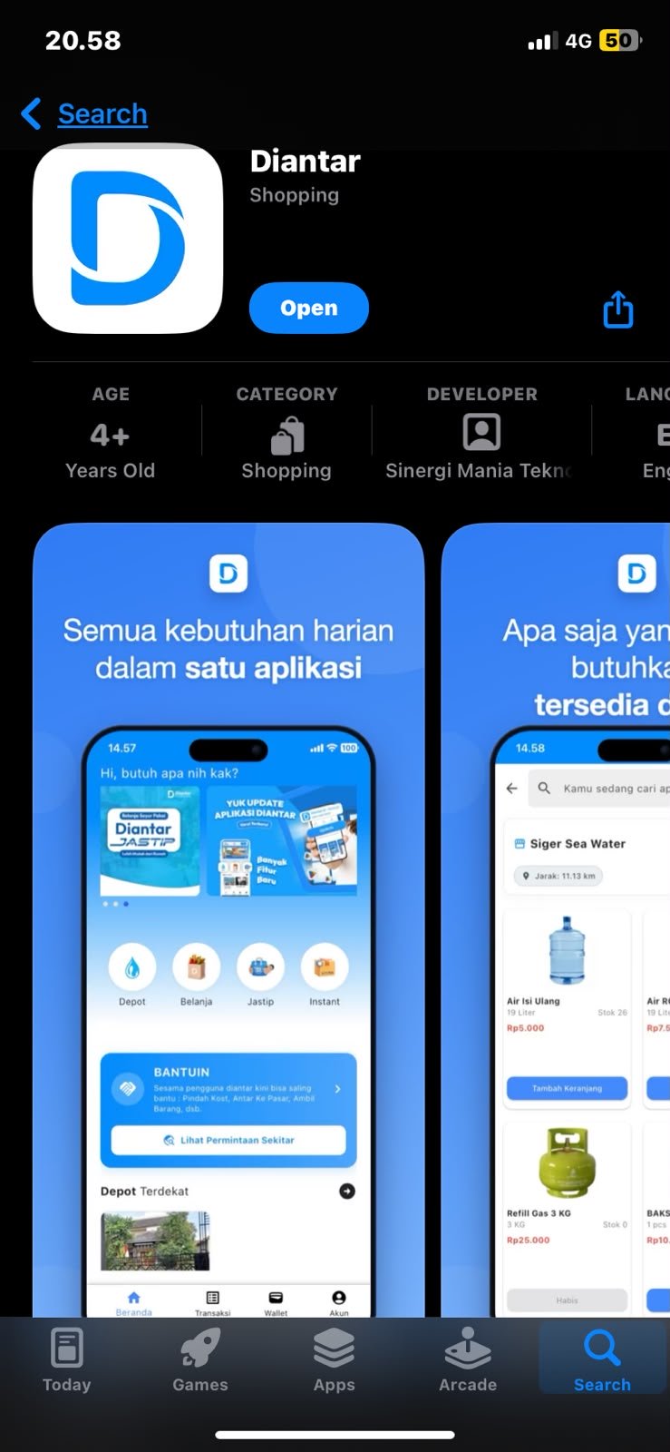 Screenshot iPhone
